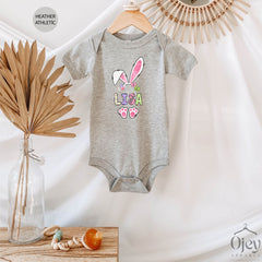 Girls Easter Shirts - Kids Toddler Easter Shirt - Personalized Easter Bunny T-Shirt - Custom Easter Name Shirt - Easter Gifts