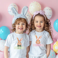 Custom Easter Kids Shirts - Personalized Easter Shirt - Easter Bunny T-Shirts - Easter Gift for Kids - Toddler Easter Shirt