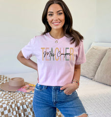 Custom Teacher T-Shirt - Personalized Teacher Name Tee - Cute Teacher Shirt - Retro Teacher Shirt - Teacher Appreciation Gift - Teachers Day