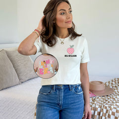 Custom In My Teacher Era T-Shirt - Personalized Teacher Gift - Teacher Appreciation Gift - Custom Name Tee - New Teacher Tee - Teacher’s Day
