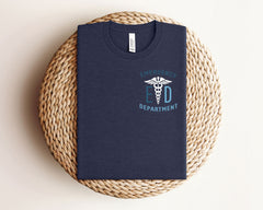 Emergency Department T-Shirt - ED ER Pocket Shirt - Nurse Graduation Gift - Emergency Room T-Shirt - ER Team Gift - Nurse Week Gift