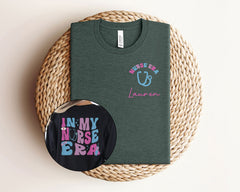 In My Nurse Era T-Shirt - Personalized Nurse Shirt - Custom Nurse Tee - Retro Nurse Gift - Nursing School Gift - Nursing Graduation Gift