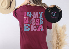 In My Nurse Era T-Shirt - Personalized Nurse Shirt - Custom Nurse Tee - Retro Nurse Gift - Nursing School Gift - Nursing Graduation Gift