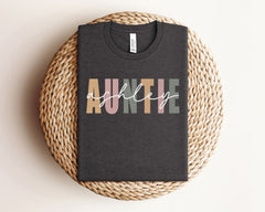 Personalized Auntie T-Shirt - Gift for Auntie - Custom Gift for Aunt - Pregnancy Announcement Aunt Revel Shirt - Custom Auntie Shirts