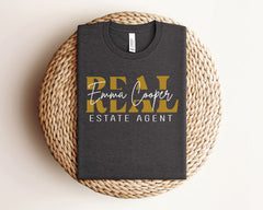 Custom Real Estate T-Shirt - Personalized Realtor Shirt - Real Estate Gift - Realtor Life Gift - Realtor Squad Shirt - Real Estate Marketing