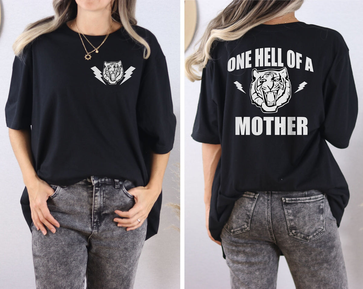 One Hell of A Mother T-Shirt - Mom Life T-Shirts - Cool Mom Shirts - Retro Mom Shirt - Mother's Day Gift -  Motherhood T-Shirt