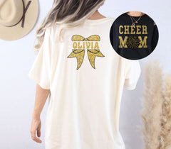 Custom Cheer Mom Shirt -  Cheer Spirit Shirt - Cheer Mom Shirt - Cheer Mom Gift - Custom Cheer Name Shirt - This Shirt Design is Not Glitter