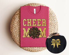 Custom Cheer Mom Shirt -  Cheer Spirit Shirt - Cheer Mom Shirt - Cheer Mom Gift - Custom Cheer Name Shirt - This Shirt Design is Not Glitter