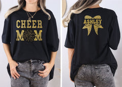 Custom Cheer Mom Shirt -  Cheer Spirit Shirt - Cheer Mom Shirt - Cheer Mom Gift - Custom Cheer Name Shirt - This Shirt Design is Not Glitter
