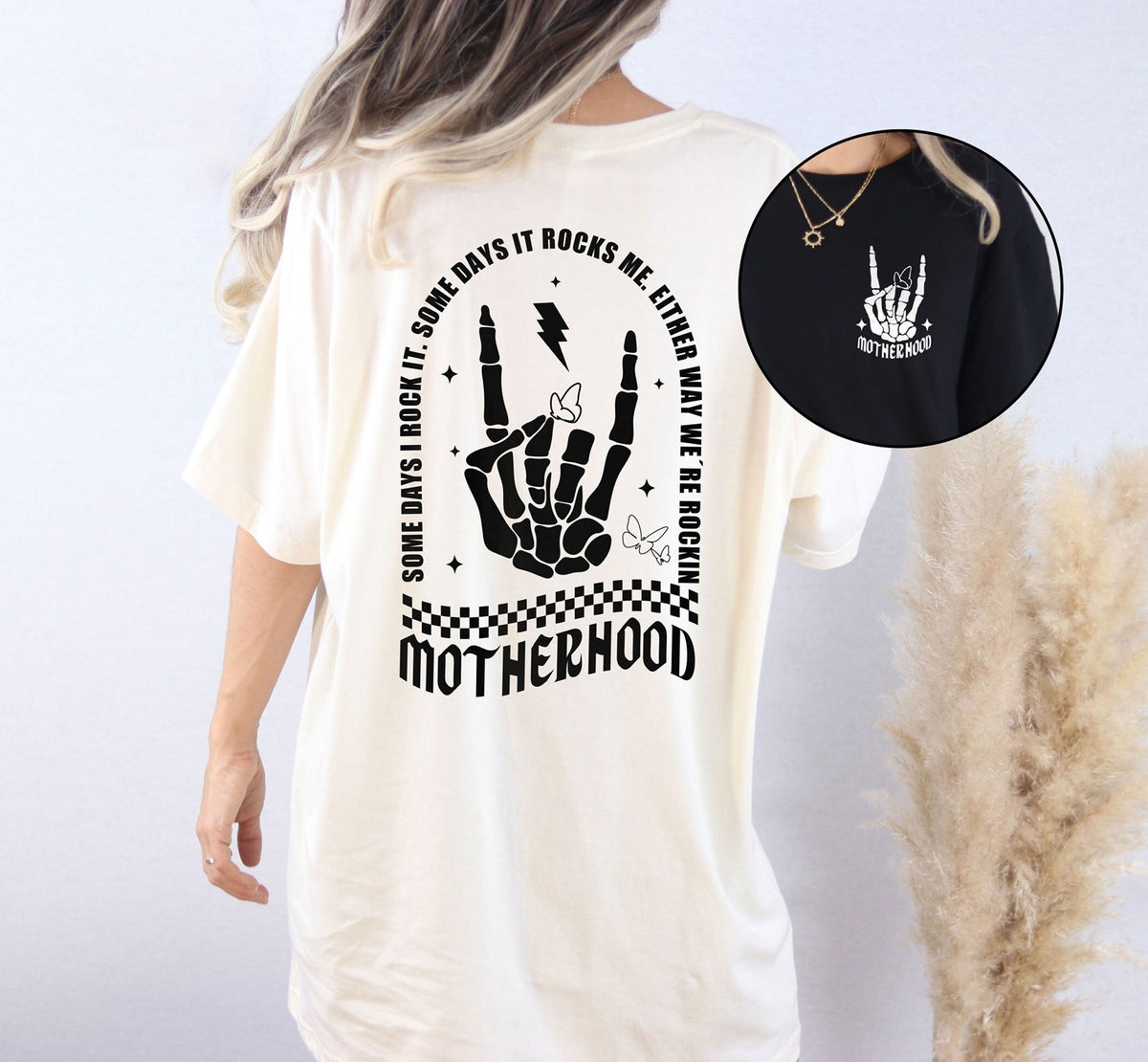 Mother Shirts - Motherhood T-Shirt - Cool Mom Shirts - Rockin Mama Shirt - Mother's Day Gift Shirt - Trendy Mom T-Shirts
