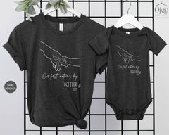 First Mother's Day Together - New Mom Gift - Mother's Day Matching Outfit - Mommy and Baby Mother's Day Shirts
