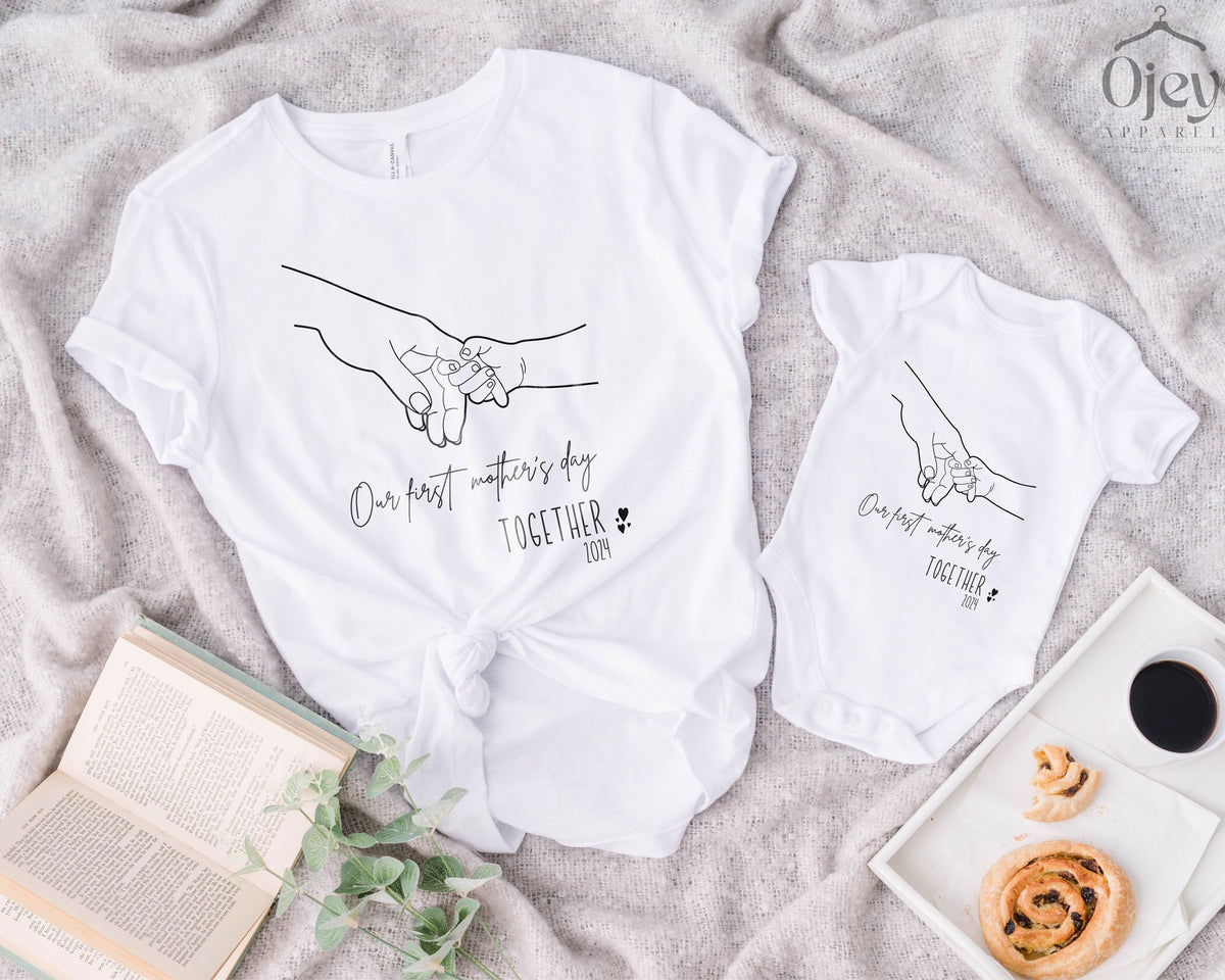 First Mother's Day Together - New Mom Gift - Mother's Day Matching Outfit - Mommy and Baby Mother's Day Shirts