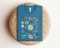 Earth Day Shirts - Save the Planet Shirt - Environmental T-Shirts - Recycle Reuse -  Happy Earth Day T-Shirts - Support The Planet Tee