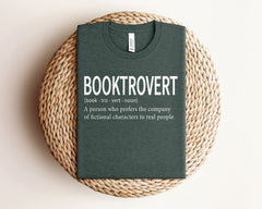 Booktrovert Definition T-shirt - Minimalist Reader Gift - Book Lovers Shirt - Introverted Reader Gift -  Bookish Shirts - Book Club Tee