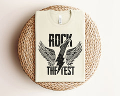 Rock The Test T-Shirt - Test Day Shirt - Funny Teacher Tee - Testing Teacher Shirt - STAAR Testing Gift - Exam Motivation Shirt