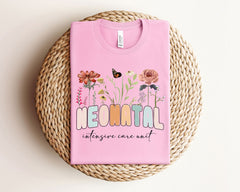 Wildflower Nicu T-Shirt -  NICU Floral Shirt - Neonatal Intensive Care Unit Tee - Nurse Appreciation Gift - Nicu Nurse Gift - NICU Gift