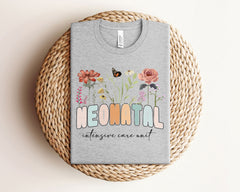 Wildflower Nicu T-Shirt -  NICU Floral Shirt - Neonatal Intensive Care Unit Tee - Nurse Appreciation Gift - Nicu Nurse Gift - NICU Gift
