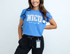 Floral Nicu T-Shirt - Neonatal Intensive Care Shirt - NICU Team Tee - Nurse Gift - Gift for Her - Nurse Appreciation Gift - Nurse Week Shirt