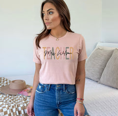 Custom Teacher T-Shirt - Personalized Teacher Name Tee - Cute Teacher Shirt - Retro Teacher Shirt - Teacher Appreciation Gift - Teachers Day