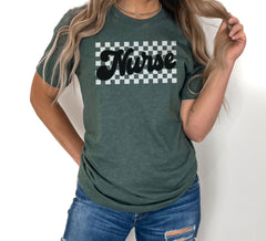 Checkered Nurse T-Shirt -Retro Nurse Shirt - Registered Nurse Tee - Graduation Gift - RN Gift - Future Nurse Gift - Nursing Student Shirt