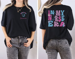 In My Nurse Era T-Shirt - Personalized Nurse Shirt - Custom Nurse Tee - Retro Nurse Gift - Nursing School Gift - Nursing Graduation Gift