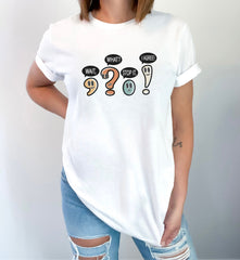 Wait What Stop It I Agree T-Shirt - Funny Teacher Quote Shirt - Funny Grammar Tee - English Teacher Gift - Teacher Appreciation Gift