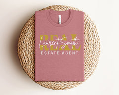 Custom Real Estate T-Shirt - Personalized Realtor Shirt - Real Estate Gift - Realtor Life Gift - Realtor Squad Shirt - Real Estate Marketing
