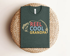 Reel Cool Grandpa Shirt - Funny Fishing Shirt for Grandpa - Father's Day Gift - Grandpa Fishing Shirt - Fisherman Grandpa T-Shirt