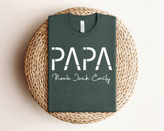Custom Papa Shirt - Papa T-Shirt with Kids Names - Father's Day Gift - Personalized Papa Shirt - Gift for Dad - New Dad Tee - New Dad Gift