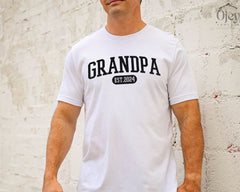 Grandpa Est. 2025 Shirt - Gift for Grandpa - Minimalistic Grandpa Shirt - Father's Day Gift - New Grandpa Shirt - Grandparent Announcement