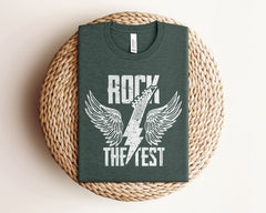 Rock The Test T-Shirt - Test Day Shirt - Funny Teacher Tee - Testing Teacher Shirt - STAAR Testing Gift - Exam Motivation Shirt