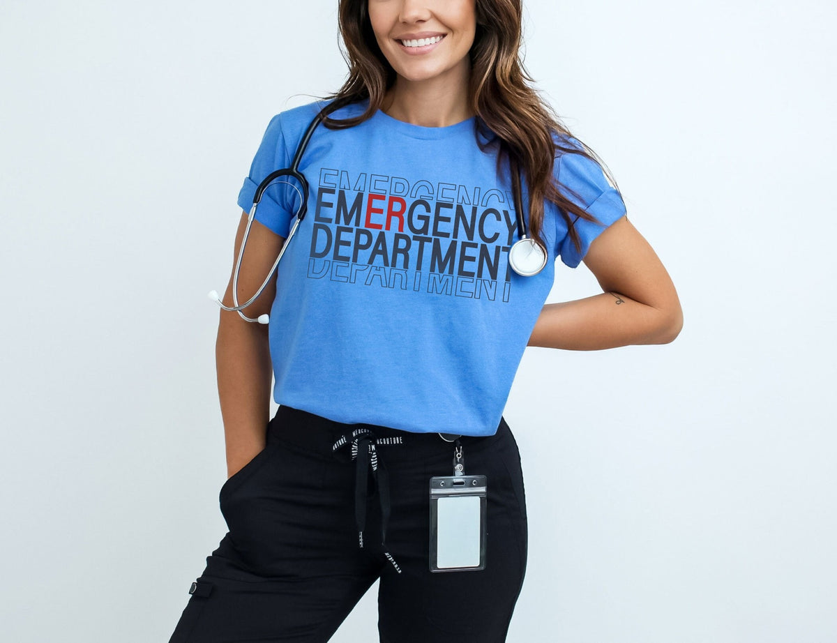 Emergency Department T-Shirt - ER Nurse Shirt - ER Department Tee - Nurse Hero Gift - Graduation Gift - Registered Nurse Gift - ED Shirt