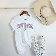Watercolor Nurse Shirt - Retro Nurse Tee - Nurse Life Shirt -Heart Nurse T-Shirt  - Nurse Week Shirt- School Nurse T-Shirt - Gift for Nurse