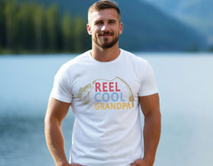 Reel Cool Grandpa Shirt - Funny Fishing Shirt for Grandpa - Father's Day Gift - Grandpa Fishing Shirt - Fisherman Grandpa T-Shirt