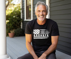Personalized Grandpa T-Shirt - Grandpa Shirt with Grandkid Names - Custom American Grandpa Shirt - Father's Day Gift  - Custom Grandpa Tee