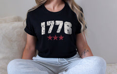 1776 Shirt - 4th of July Shirt - Distressed 1776 Tee - Retro USA T-Shirt - Patriotic Tee - Independence Day Tee - 4th of July Gift