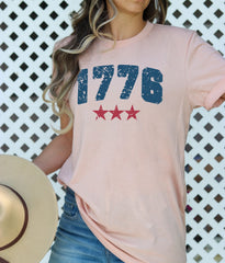 1776 Shirt - 4th of July Shirt - Distressed 1776 Tee - Retro USA T-Shirt - Patriotic Tee - Independence Day Tee - 4th of July Gift