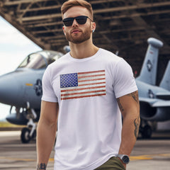 USA Flag Shirt - 4th of July Shirts - Independence Day T-Shirt - Retro USA Flag Tee - Patriotic Shirt - American Flag Tee - USA Shirts