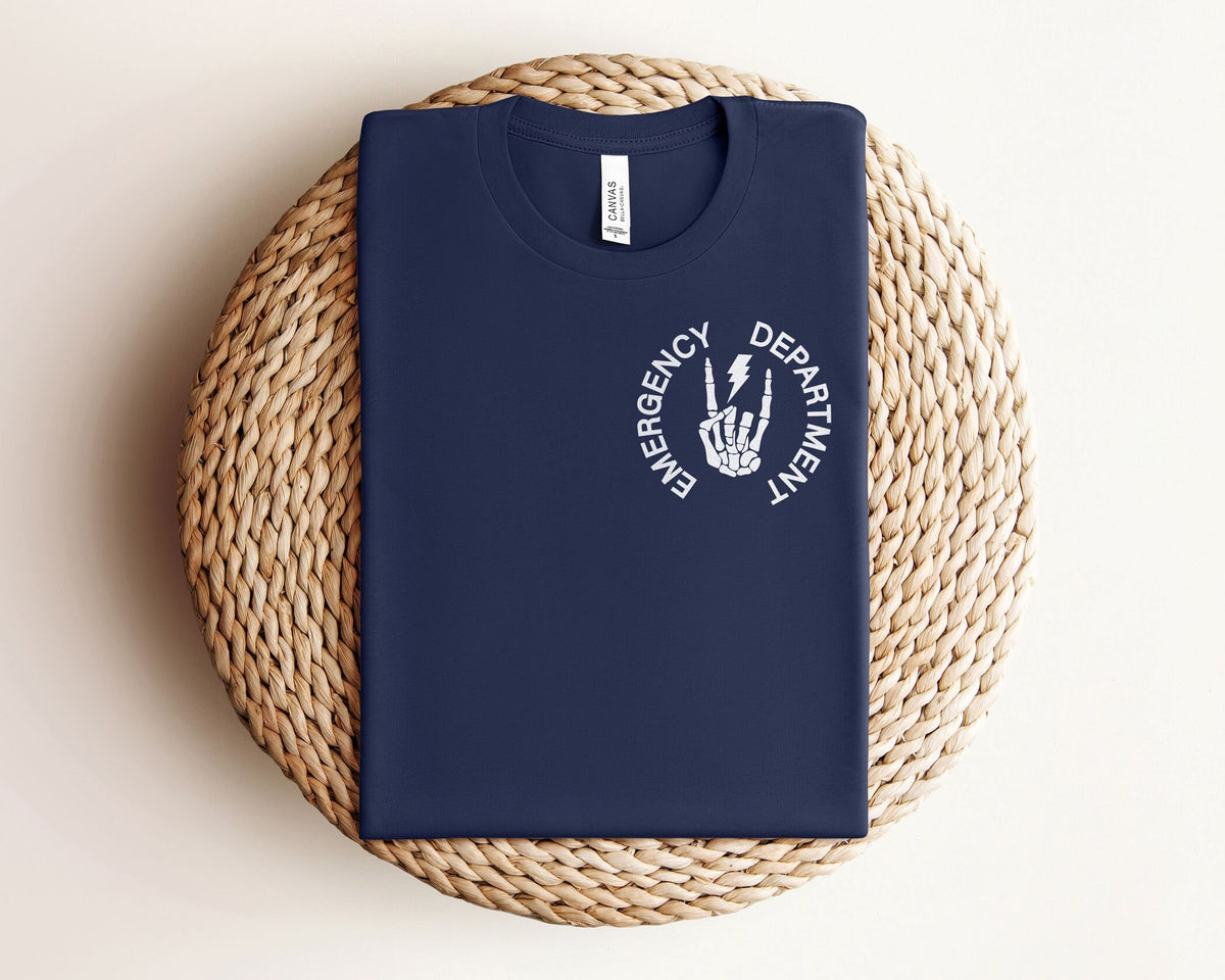 Emergency Department T-Shirt - ER Nurse Shirt - ER Department Pocket Tee - Nurse Hero Gift - Graduation Gift - Registered Nurse Gift