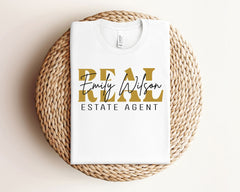 Custom Real Estate T-Shirt - Personalized Realtor Shirt - Real Estate Gift - Realtor Life Gift - Realtor Squad Shirt - Real Estate Marketing