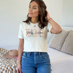 Custom Teacher T-Shirt - Personalized Teacher Name Tee - Cute Teacher Shirt - Retro Teacher Shirt - Teacher Appreciation Gift - Teachers Day