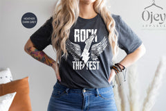 Rock The Test T-Shirt - Test Day Shirt - Funny Teacher Tee - Testing Teacher Shirt - STAAR Testing Gift - Exam Motivation Shirt