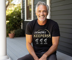 Grandpa's Keepers Shirt - Fishing Grandpa Shirt - Custom Grandpa Fishing Shirt - Grandpa Shirt with Grandkids' Names - Personalized Gift