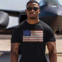 USA Flag Shirt - 4th of July Shirts - Independence Day T-Shirt - Retro USA Flag Tee - Patriotic Shirt - American Flag Tee - USA Shirts