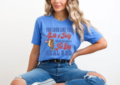 You Look Like The 4th Of July Makes Me Want A Hot Dog Real Bad T-Shirt - Funny 4th July Shirt- 4th of July Hot Dog Lover Tee