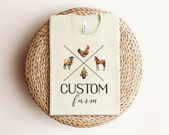 Custom Farm T-Shirt - Personalized Farm Name Tee - Farm Life Gift - Life Is Better On The Farm Shirt - Farmer Gift - Country Farmhouse Shirt