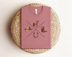 Western Horse T-Shirt - Horse Lover Shirt - Cowgirl Era Tee - Cowgirl Shirt - Horse Riding Tee - Ranch Shirt - Country Horse T-Shirt