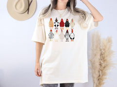 Chicken Lover T-Shirt - Farmer Gift - Chicken Breeds Tee - Chicken Lady Shirt - Hen Lover Gift - Rooster T-Shirt - Chicken Farm Shirt