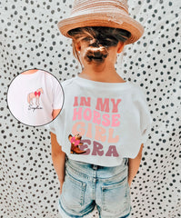 In My Horse Girl Era T-Shirt - Horse Lover Shirt  - Personalized Horse Girl Shirt - Equestrian Tee - Horse Rider Gift - Gift for Horse Lover