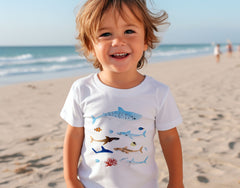Sharks T-Shirt - Shark Species Shirt - Watercolor Shark Tee - Ocean Sea Animal T-Shirt - Marine Life  - Shark Lover Gift - Shark Graphic Tee